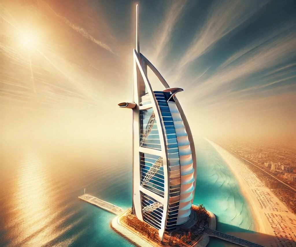 A Image of Burj Al Arab one of the best luxurious 7 star hotel in the world