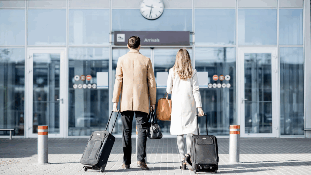 people at the airport