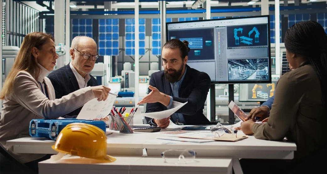 business setup specialists having a meeting